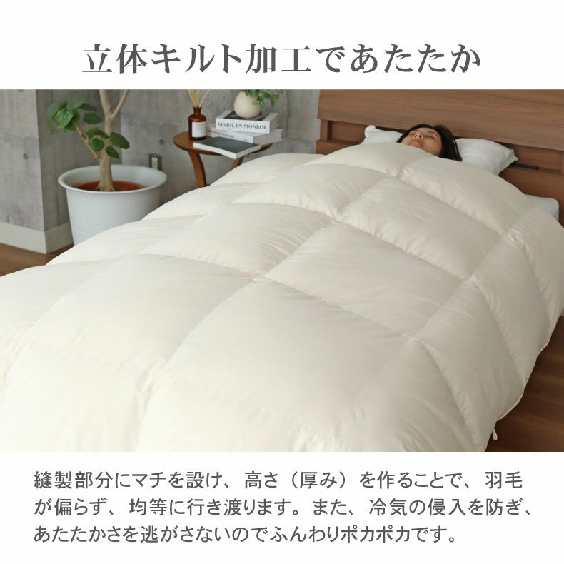 掛け布団・羽毛布団 | 【送料無料】 シングルロング 羽毛掛け布団 マナダウン 国産 抗菌 消臭 WDD93