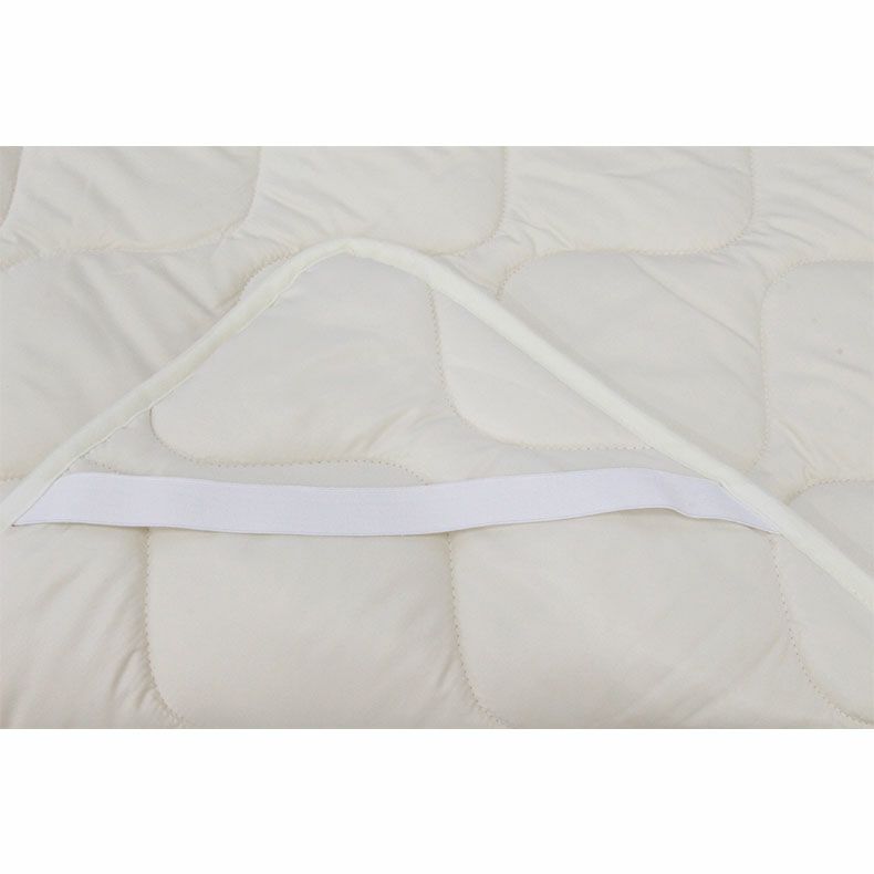 シングル 洗える 羊毛混 ベッドパット 吸湿 放湿 抗菌 防ダニ 強化ゴム 