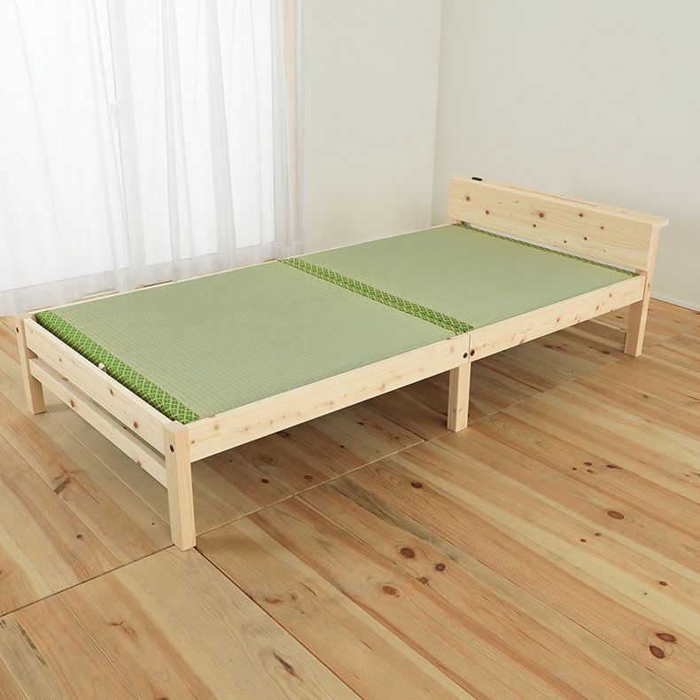 ベッドフレーム | 宮有り 檜ベッド い草張り床板