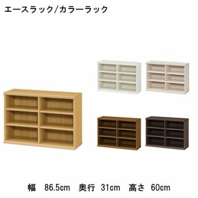 オープンラック 幅約90cm 高さ約60cm カラーラックのサムネイル