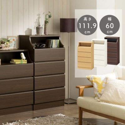 幅60cm 引出4杯収納 チェスカのサムネイル