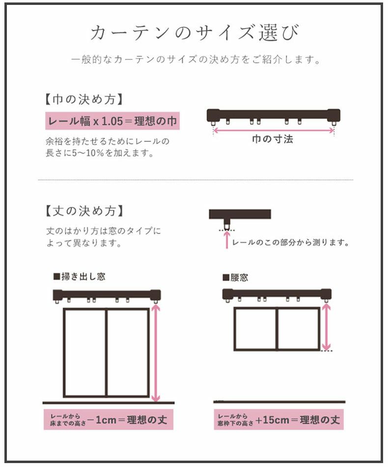 4枚組みカーテンレース | 100x110cm 4枚組み 遮光 カーテン スマート 全5色