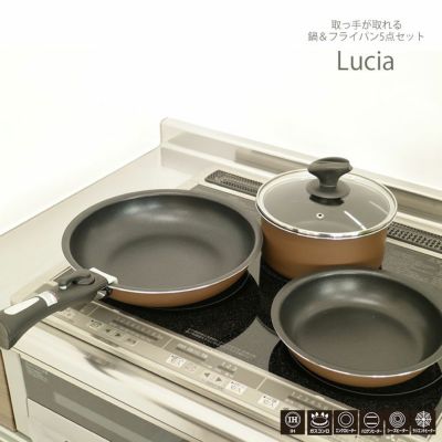 フライパン5点セット ルチア ブラウンのサムネイル