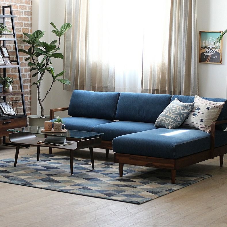 おしゃれなカウチソファ | カウチソファ 3人掛け 木製フレーム ポケットコイル ティア