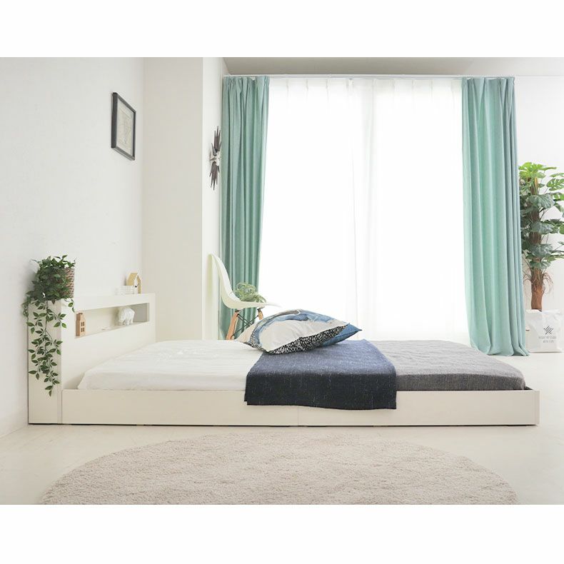 ベッドフレーム | 【通販限定】幅165cm　クイーン ベッド ローベッド ロータイプ ベッドフレーム すのこベッド フロアベッド LU-316