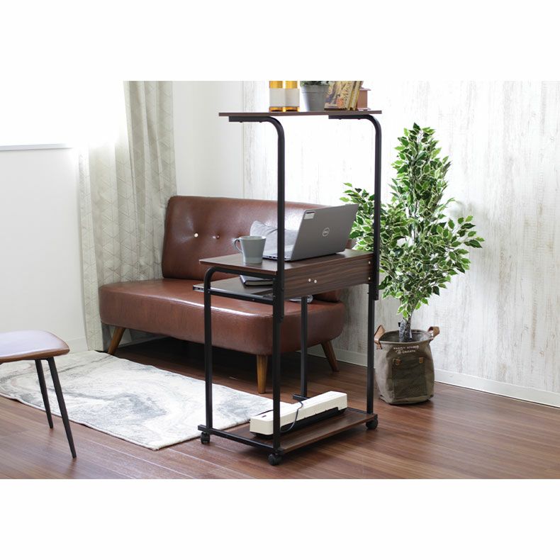 幅60cm パソコンデスク コンパクト キャスター付き コミット