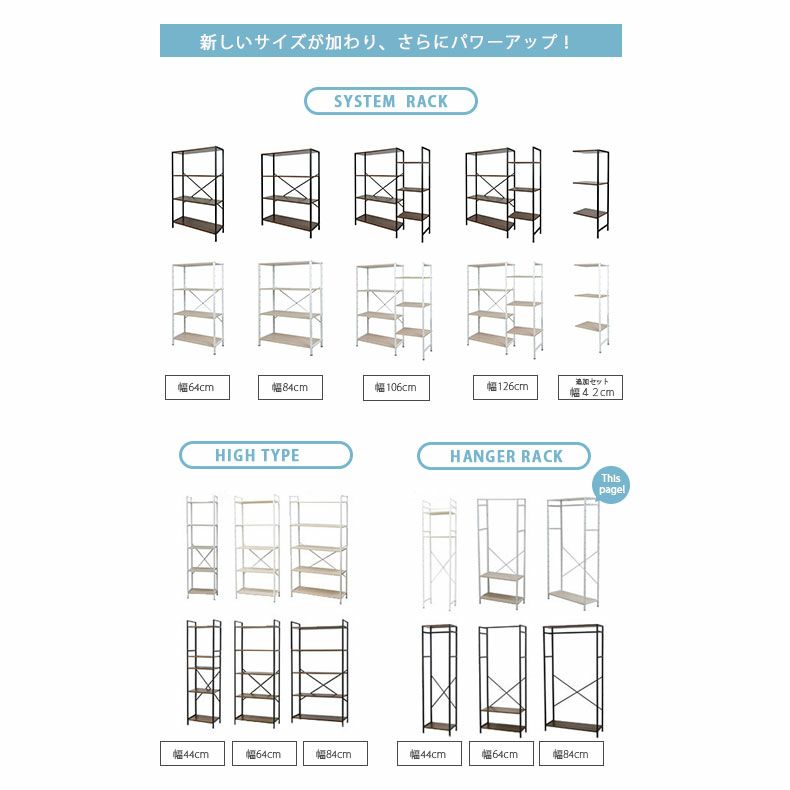 ハンガーラック | 幅84cm ハンガーラック クローゼット 収納 奥行30 アドオン