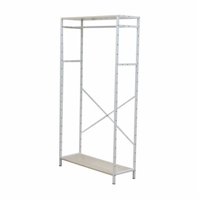 幅84cm ハンガーラック クローゼット 収納 奥行30 アドオン