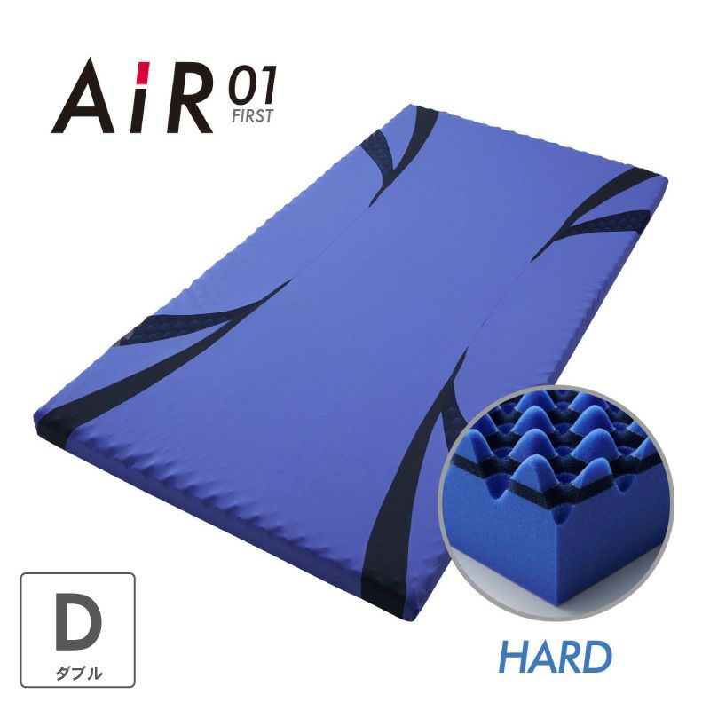 ウレタン・折りたたみマットレス | 【送料無料】 ダブル [エアー01]マットレス ハード AiR