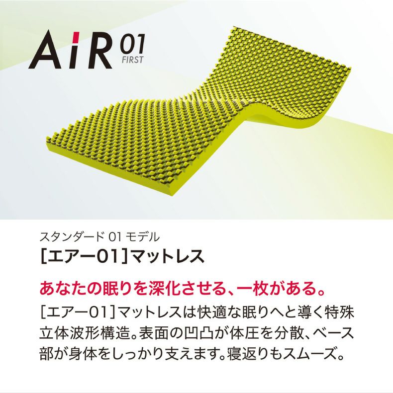 ウレタン・折りたたみマットレス | 【送料無料】 ダブル  [エアー01]マットレス ベーシック AiR