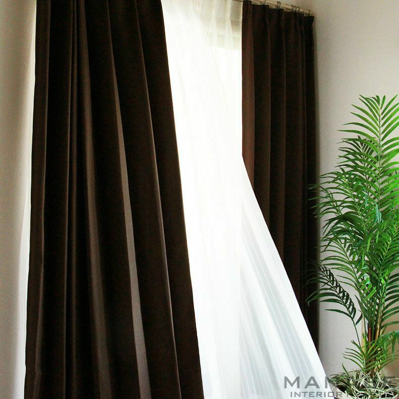 ドレープカーテン（厚地） | 幅100x丈203から260cm 多サイズ 遮光 遮熱 既製カーテン ブリーズ 全12色