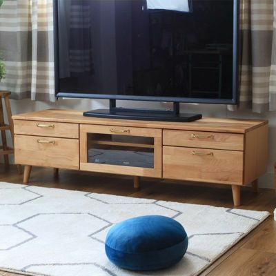 幅150cm テレビボード ロータイプ ローボード おしゃれ 52V型対応 完成品 サラ2のサムネイル