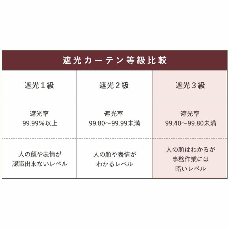 ドレープカーテン（厚地） | 幅100x丈80から140cm 多サイズ 遮光 既製カーテン ストローズ 全1色