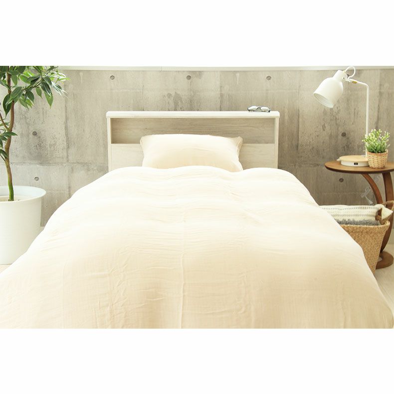 掛け布団カバー | シングル 掛け布団カバー マナカラートリプルガーゼ 綿100％ 丸洗い可能 3重ガーゼ