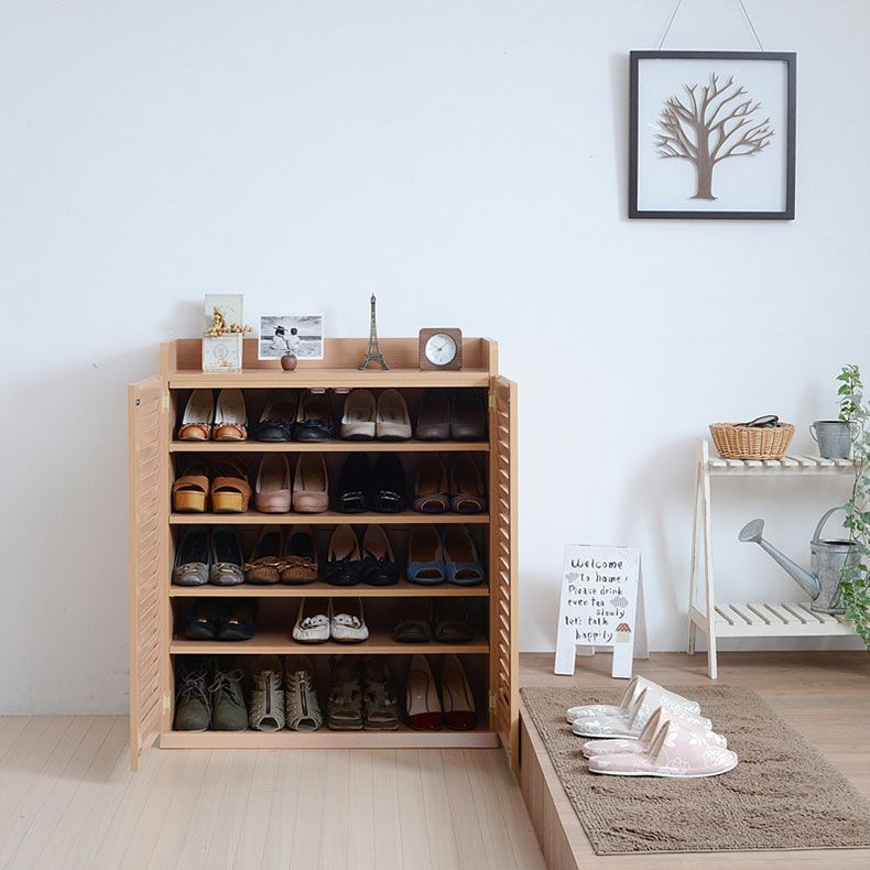 下駄箱・シューズラック | 【通販限定】幅75cm ルーバーシューズボックス