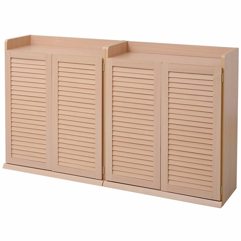 下駄箱・シューズラック | 【通販限定】2個セット 幅75cm ルーバーシューズボックス