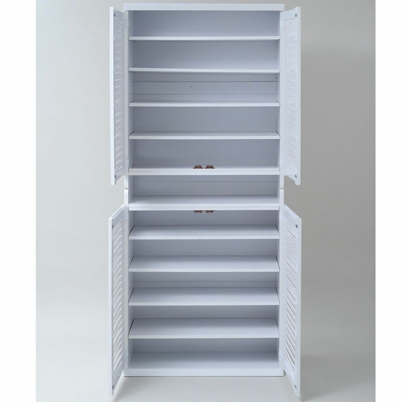 下駄箱・シューズラック | 【通販限定】2個セット 幅75cm ルーバーシューズボックス