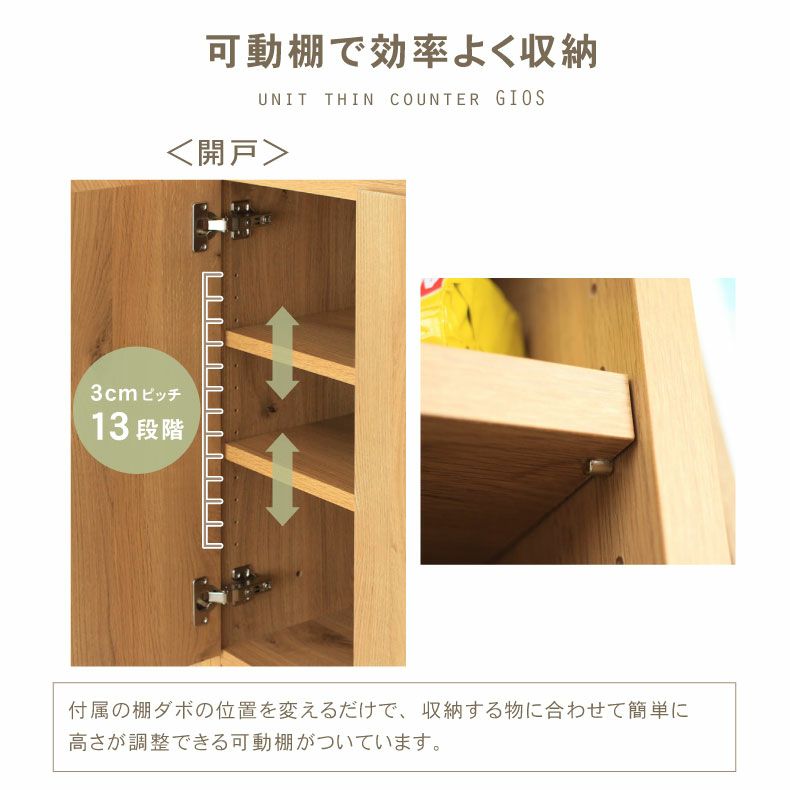 幅120cm カウンター 下台60引出 60開戸 ジオス