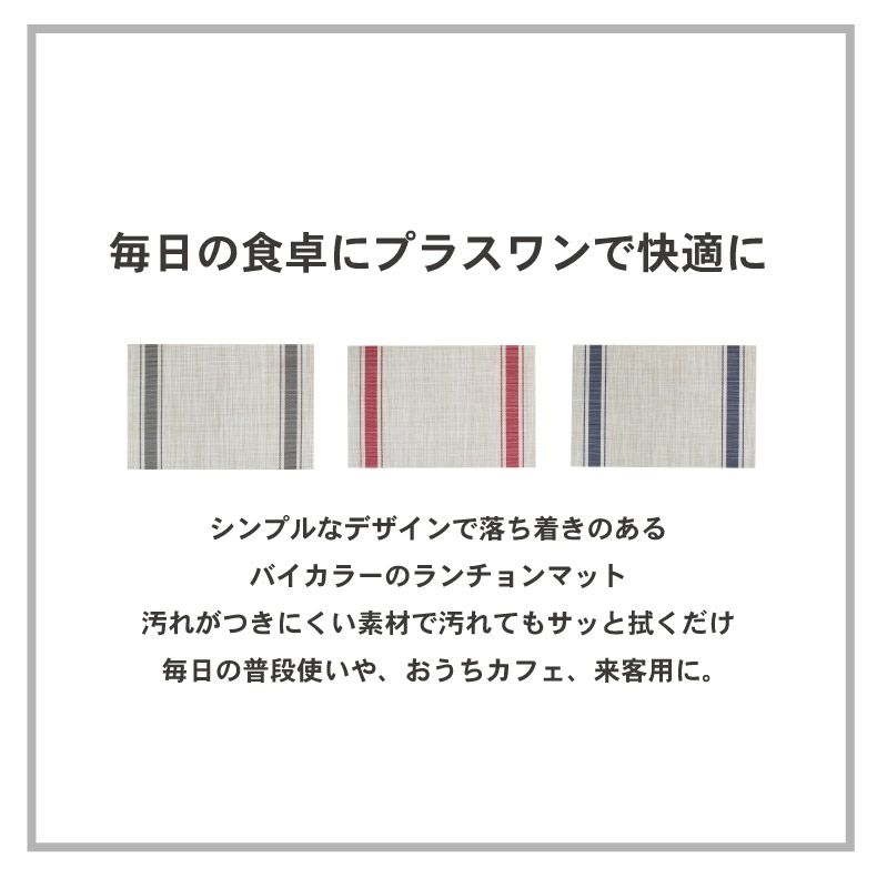 キッチンツール | PVCランチョンマット 4枚セット ライン