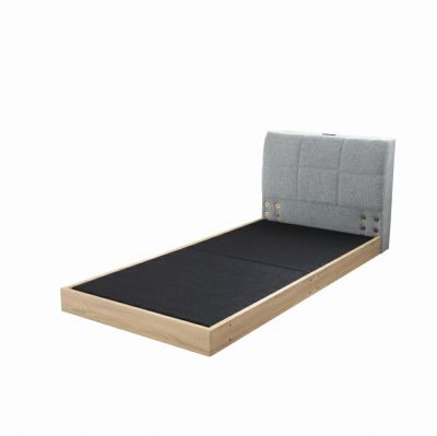 幅99cm シングル ベッドフレーム ローベッド 布床板 ファブリック