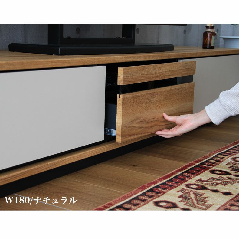 テレビ台・ロータイプ | 幅180cm 北欧 テレビボード ロータイプ ローボード おしゃれ 60V型対応 完成品 キュイール