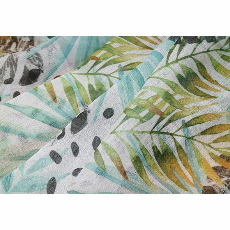 150x75cm カフェカーテン モンステラ