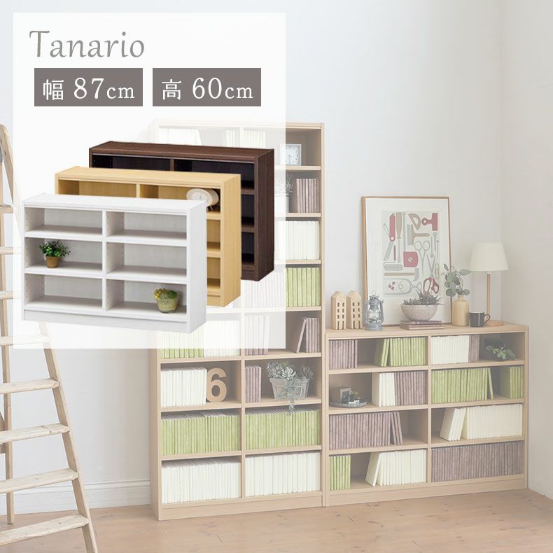 本棚・書棚 | 幅87cm 高さ60cm収納 タナリオ