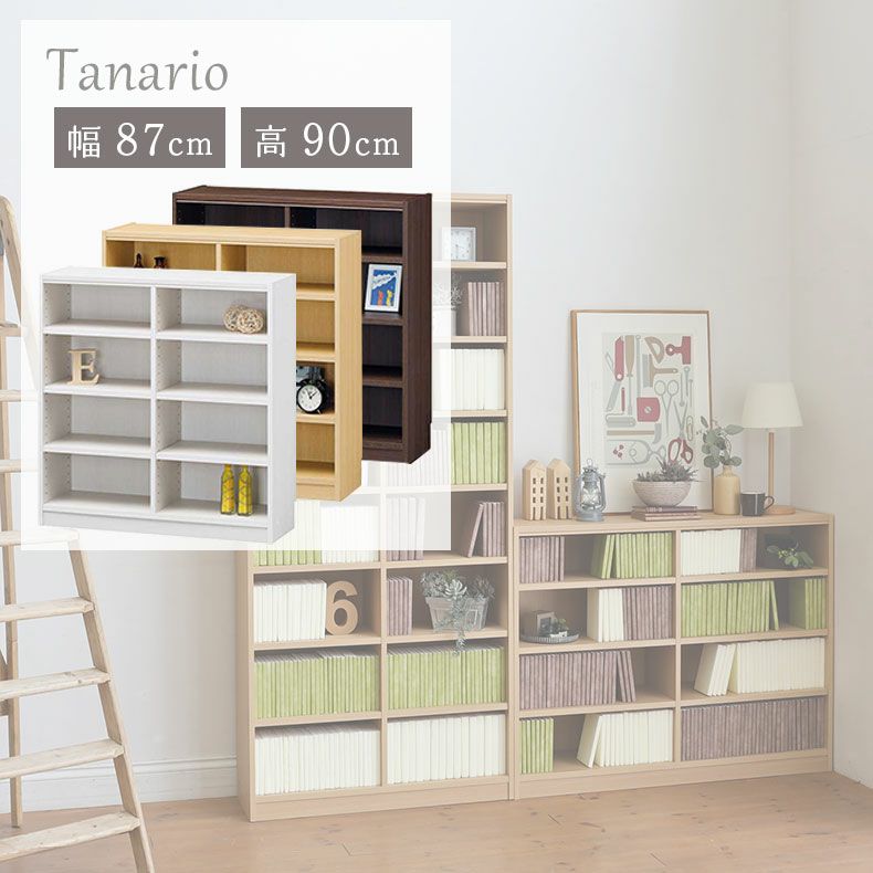 本棚・書棚 | 幅87cm 高さ90cm収納 タナリオ