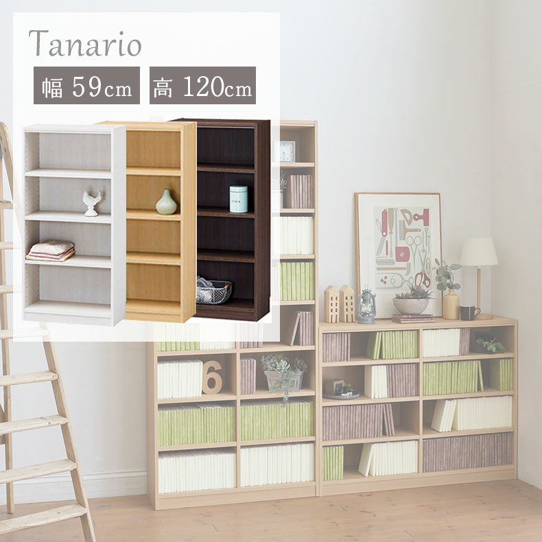 本棚・書棚 | 幅59cm 高さ120cm収納 タナリオ