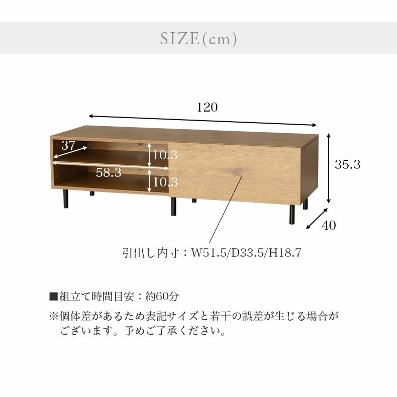 テレビ台・ロータイプ | 幅120cm テレビボード ローボード スチール脚 おしゃれ ベガ