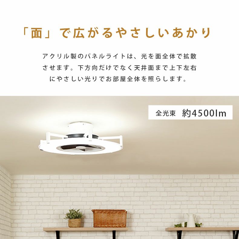 シーリングファン パネライトサーキュレーター 10畳用 JE-CF030