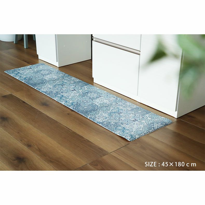 キッチンファブリック | 45x120cm PVCキッチンマット アラベスク