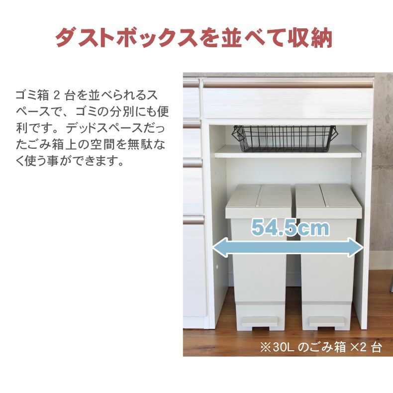 極美品国産30L×2ごみ箱 キッチン 収納 ダストボックス アウトレット家具 隙間AI0112I キッチン用ごみ箱