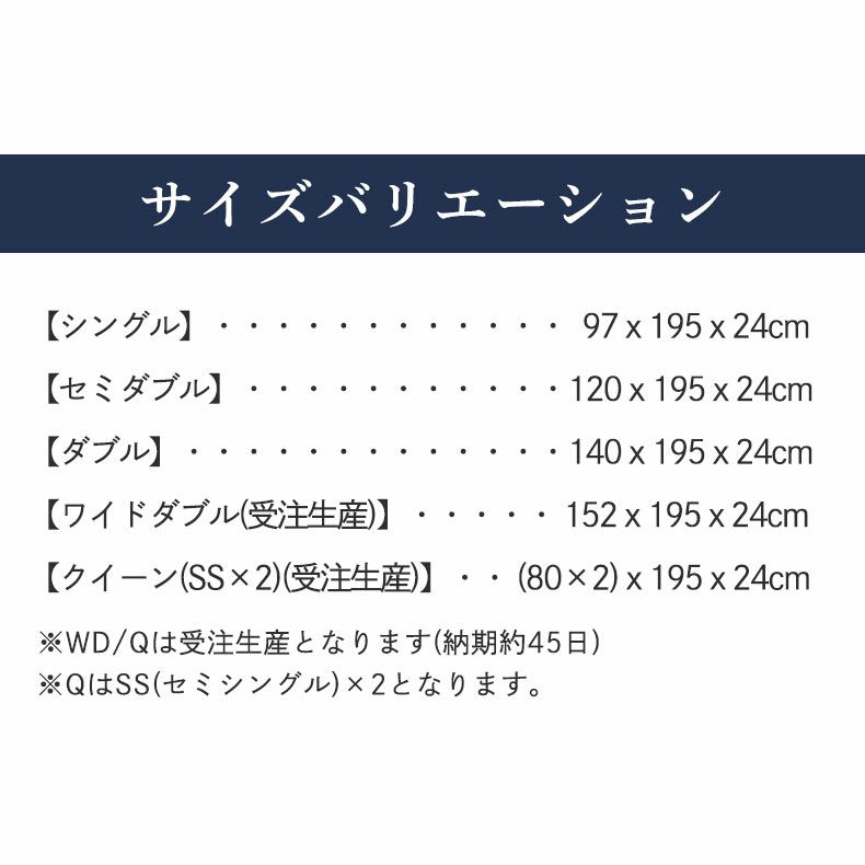 マットレス | 日本製 ポケットコイル マットレス ワイドダブル ピアノ線 厚さ21cm 明の夢プラス