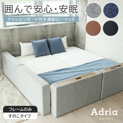 Sｘ２ すのこ床板＆サイド有＆ローヘッド（コンセント有） アドリアのサムネイル