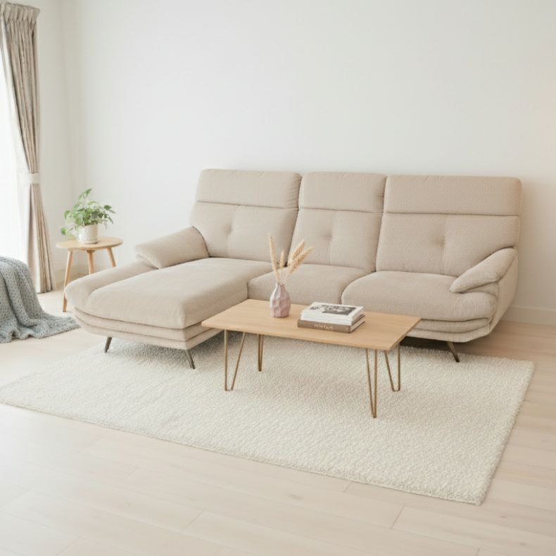 おしゃれなカウチソファ | カウチソファ 3人掛け おしゃれ 布 脚付き ゆったり エトナ