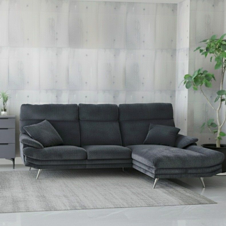 おしゃれなカウチソファ | カウチソファ 3人掛け おしゃれ 布 脚付き ゆったり エトナ