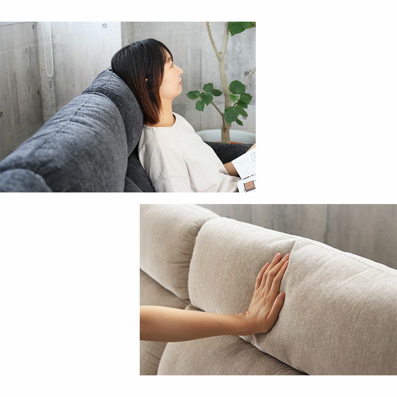 おしゃれなカウチソファ | カウチソファ 3人掛け おしゃれ 布 脚付き ゆったり エトナ