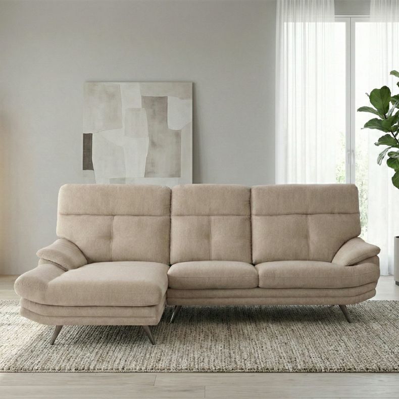 おしゃれなカウチソファ | カウチソファ 3人掛け おしゃれ 布 脚付き ゆったり エトナ