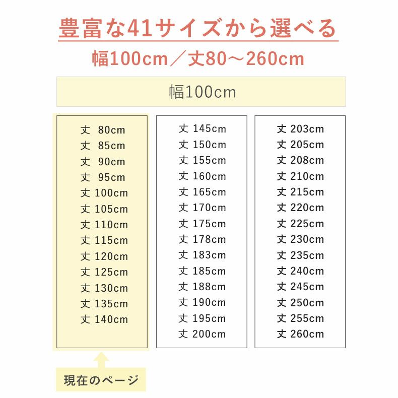 ドレープカーテン（厚地） | 1枚入り 幅100x丈80から140cm  13サイズから選べる 遮光 多サイズ既製カーテン ステラ