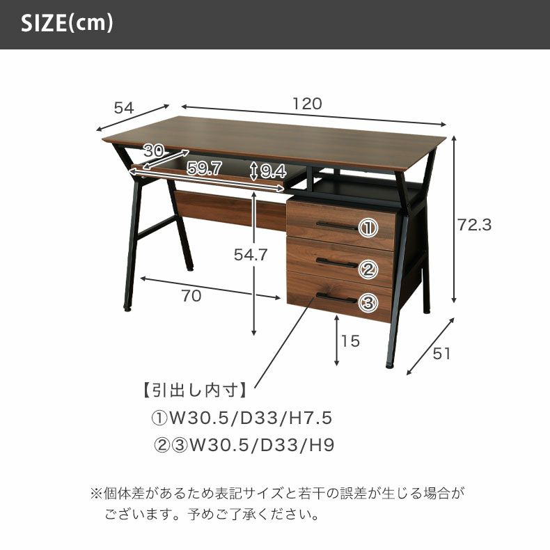 デスク | 幅120cm デスク フォード