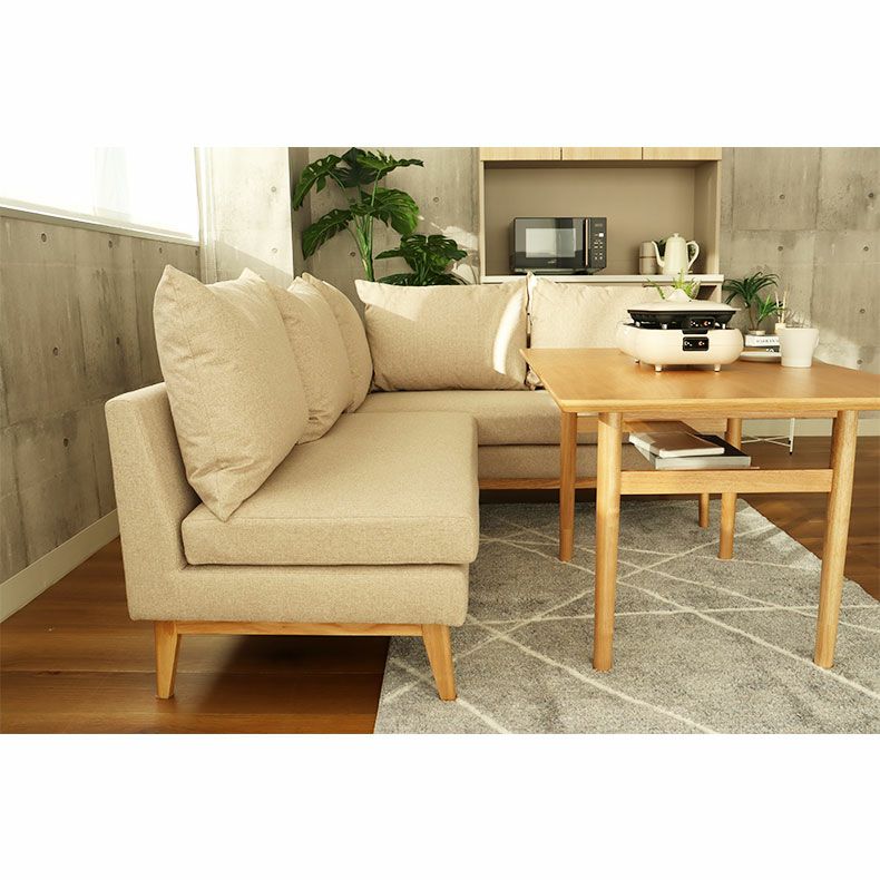 ダイニングベンチ | 2人掛け ダイニングソファ カウチ 撥水 おしゃれ 北欧 レベッカ