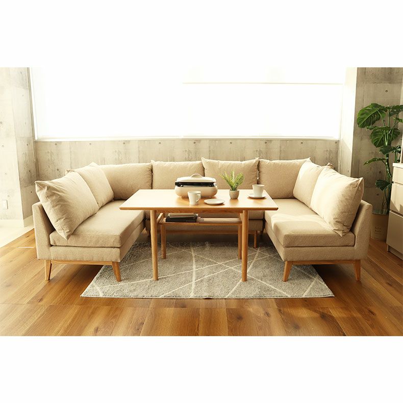 ダイニングテーブルセット2人用 | 4人用 幅120cm ダイニングソファセット 撥水 3点セット レベッカ