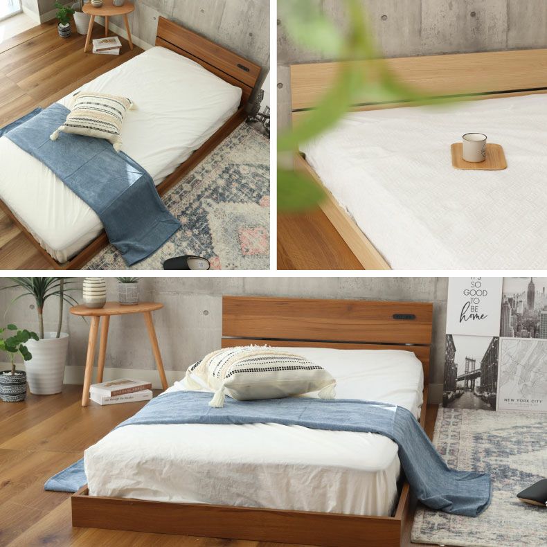 ベッドフレーム | 【数量限定】ベッドフレーム セミダブル フロアベッド ローベッド すのこ 北欧 おしゃれ ノルモ（フラット）