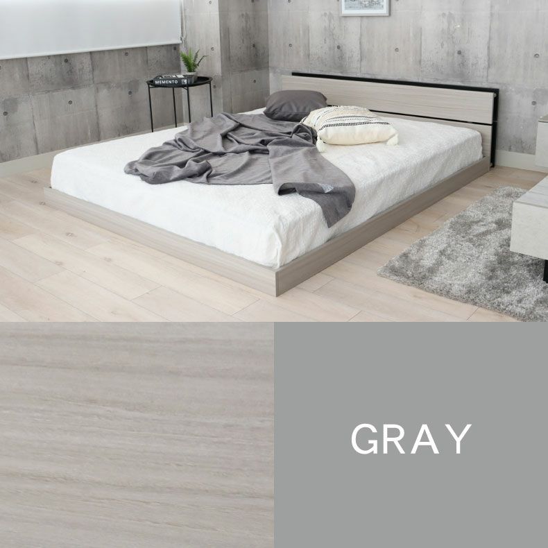 ベッドフレーム | 【数量限定】ベッドフレーム セミダブル フロアベッド ローベッド すのこ 北欧 収納付き おしゃれ ノルモ（キャビネット1）