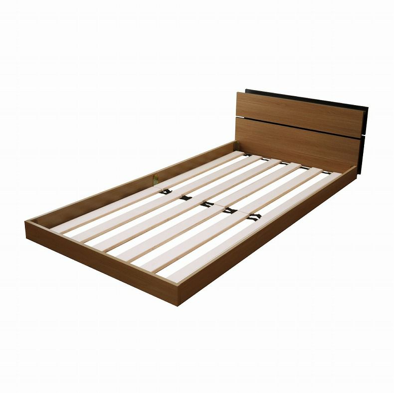 アウトレット | 【アウトレット】 【宅配】 【撮影使用品】シングルサイズ ベッド フレーム ノルモ（キャビネット1）ブラウン sku5004294