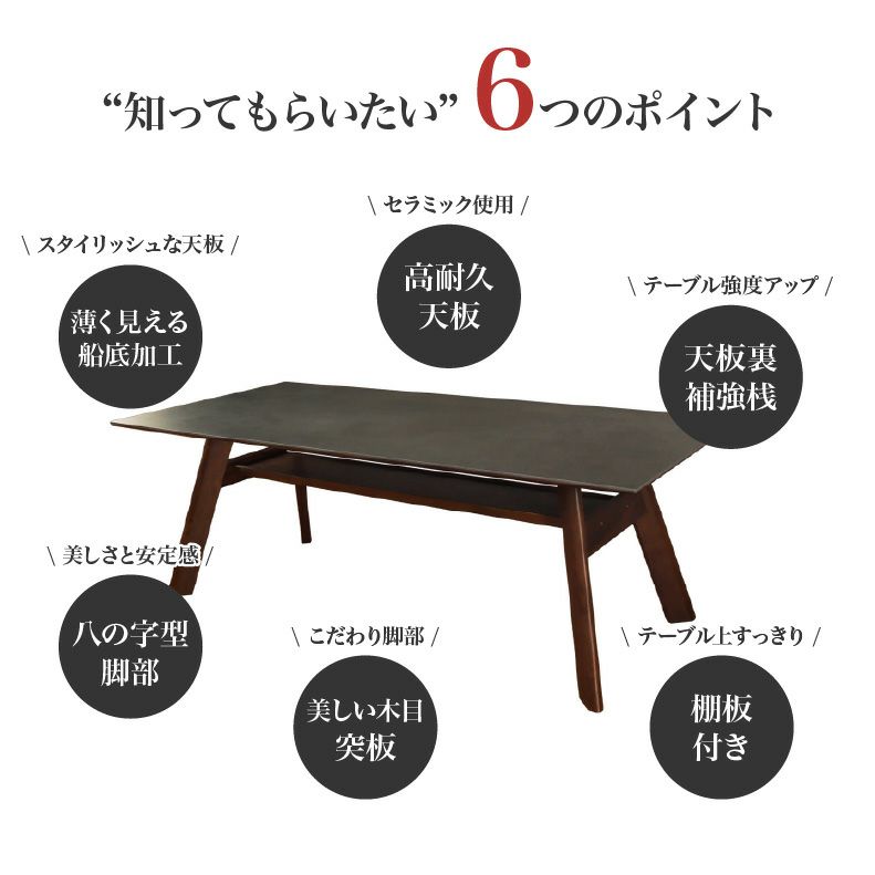 ダイニングテーブル | 幅180cm ダイニングテーブル サリクス