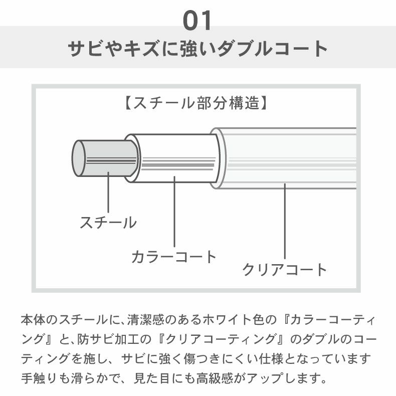 水切りラック | Wコート １段水切りラック グレイス