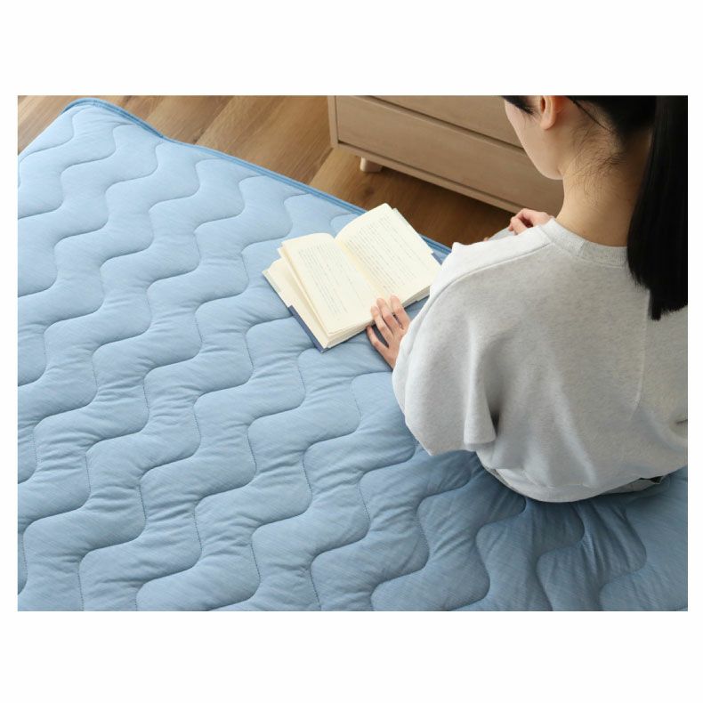 敷きパッド・ベッドパッド | キング（ブルーのみ） 冷感 敷きパッド マナクール