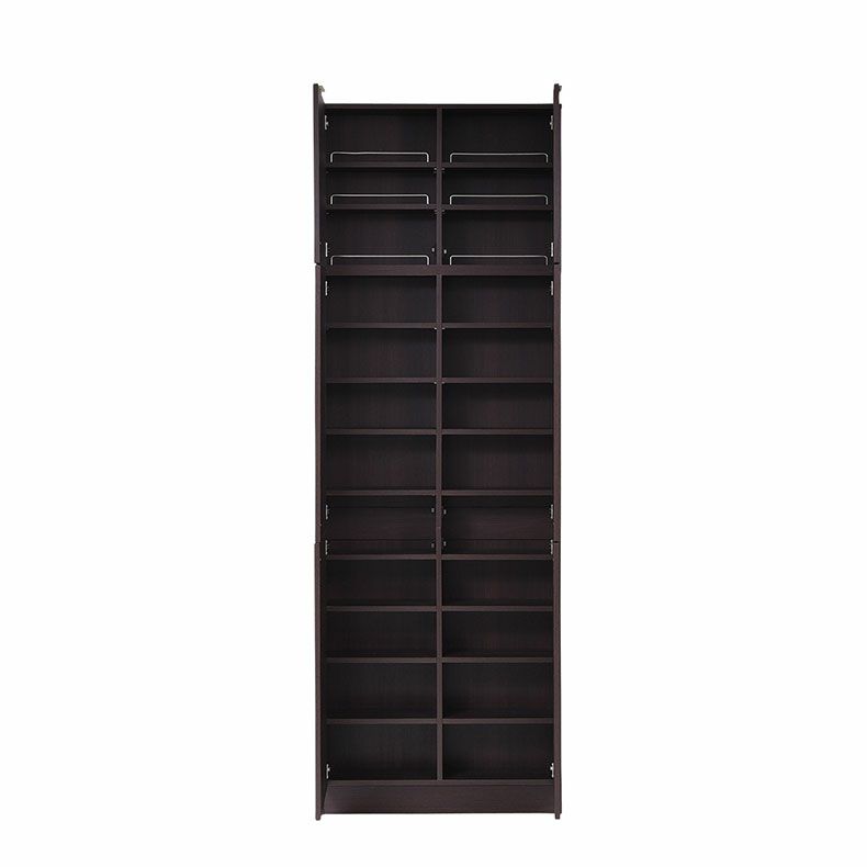 本棚・書棚 | 【通販限定】巾約80cm 1cmピッチ 薄型書棚 上置き 扉有